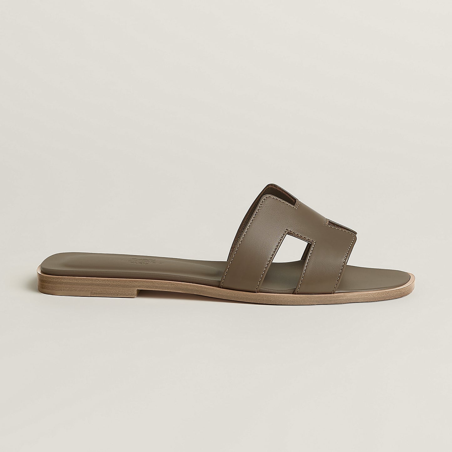 Hermès Oran Sandal in Box Calfskin Leather