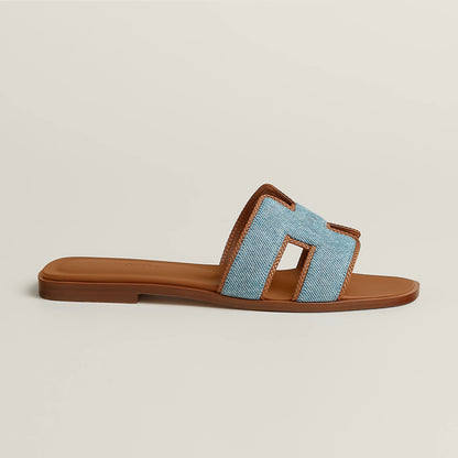 Hermès Oran Sandal in Box Calfskin Leather