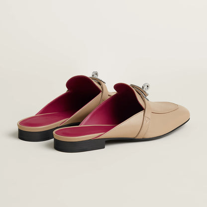 Hermès Oz Goatskin Kelly Buckle Mule