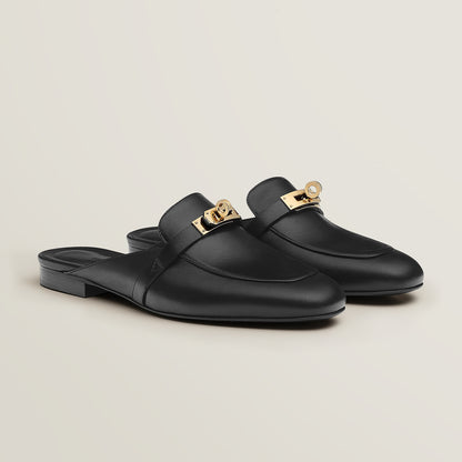 Hermès Oz Goatskin Kelly Buckle Mule