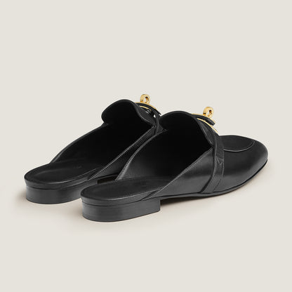 Hermès Oz Goatskin Kelly Buckle Mule
