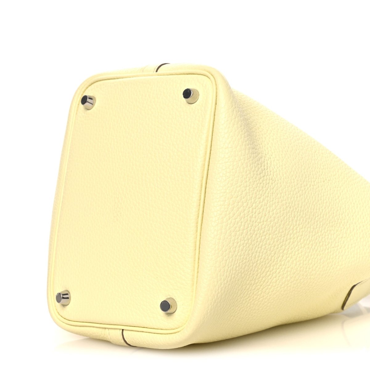 Picotin Lock 18 PM Handbag Two-Tone Calfskin Leather Jaune Milton Vert Vertigo - NEESTRA