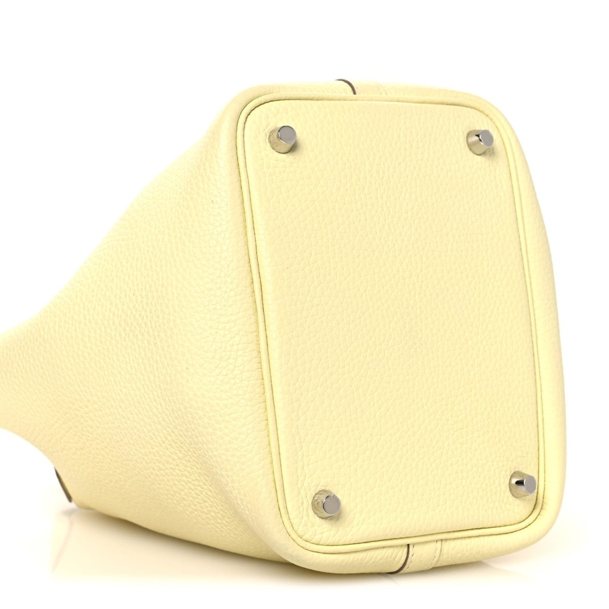 Picotin Lock 18 PM Handbag Two-Tone Calfskin Leather Jaune Milton Vert Vertigo - NEESTRA