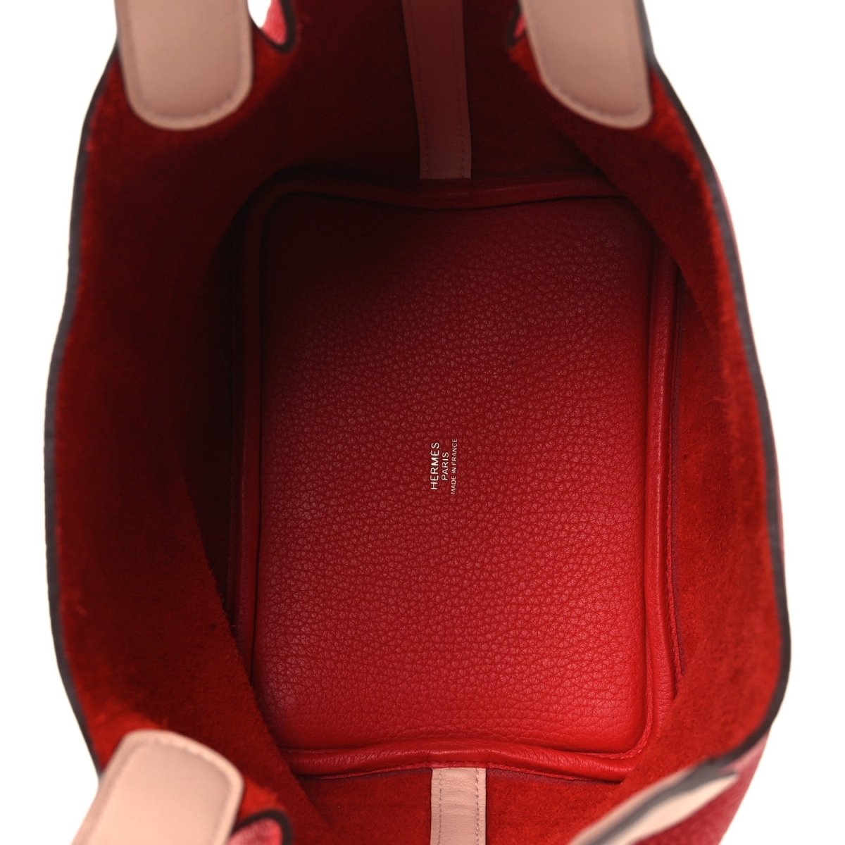 Picotin Lock 18 PM Tote Bag Rouge Tomate Rose Eglantine - NEESTRA