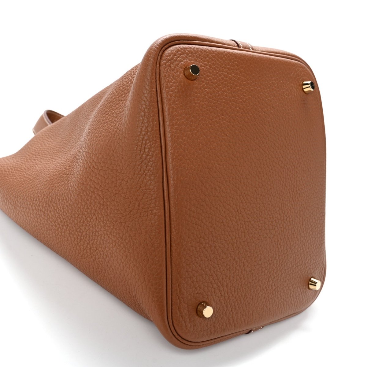 Picotin Lock 22 MM Taurillon Clemence Leather Tote Gold - NEESTRA