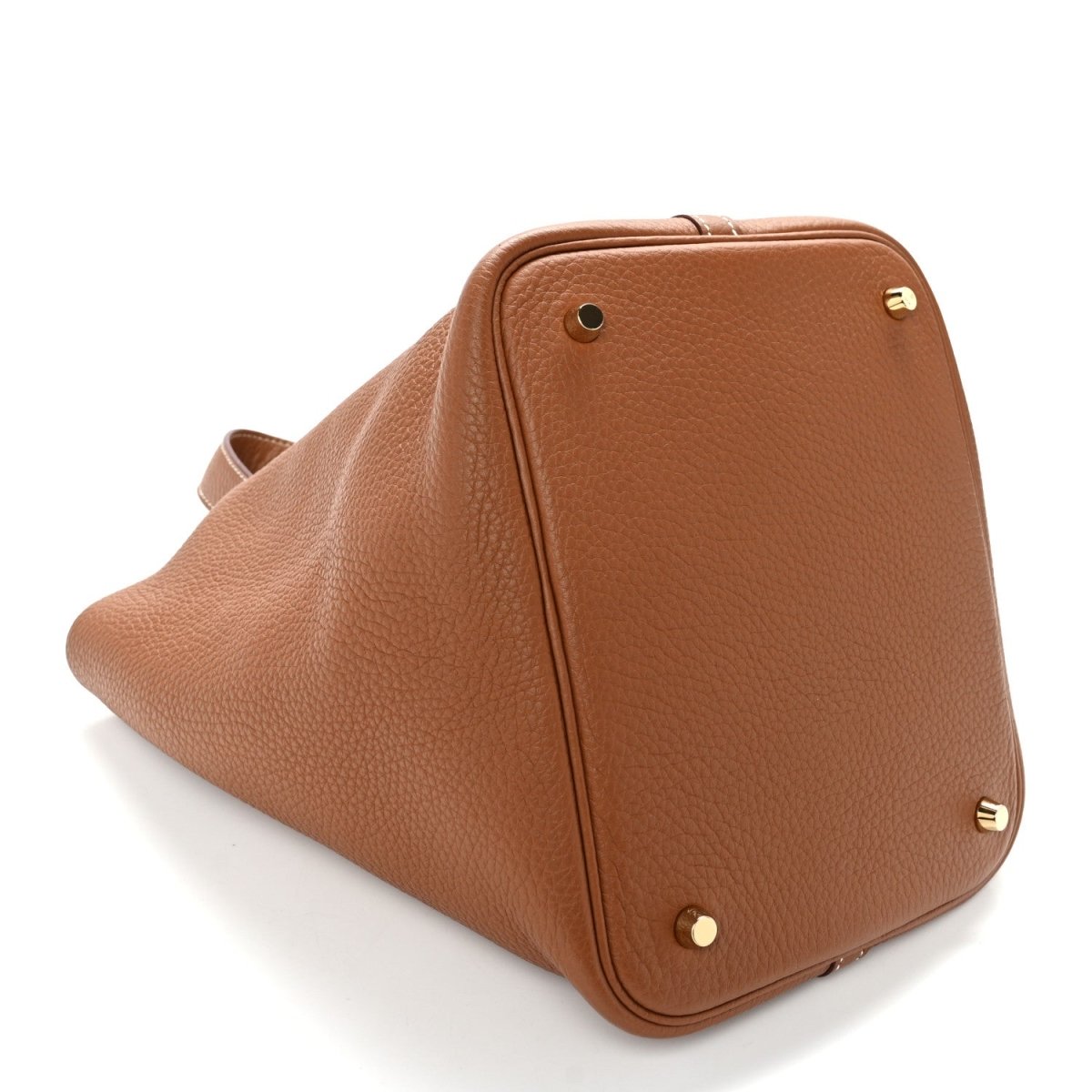 Picotin Lock 22 MM Taurillon Clemence Leather Tote Gold - NEESTRA