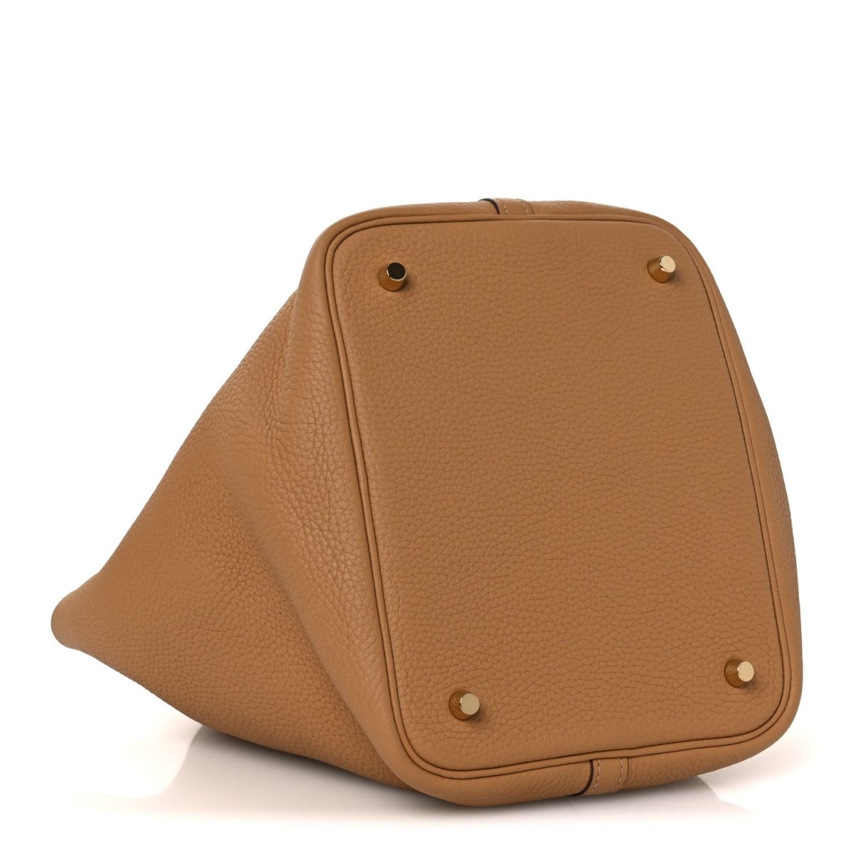 Picotin Lock 22 MM Tote Bag Taurillon Clemence Leather Biscuit - NEESTRA