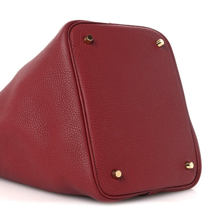 Picotin Lock 22 MM Tote Clemence Leather Rouge H - NEESTRA