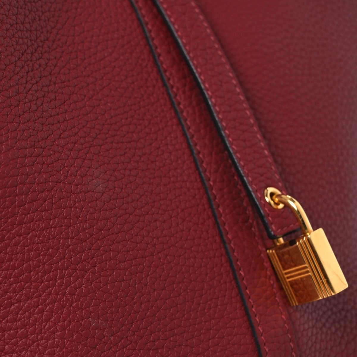 Picotin Lock 22 MM Tote Clemence Leather Rouge H - NEESTRA