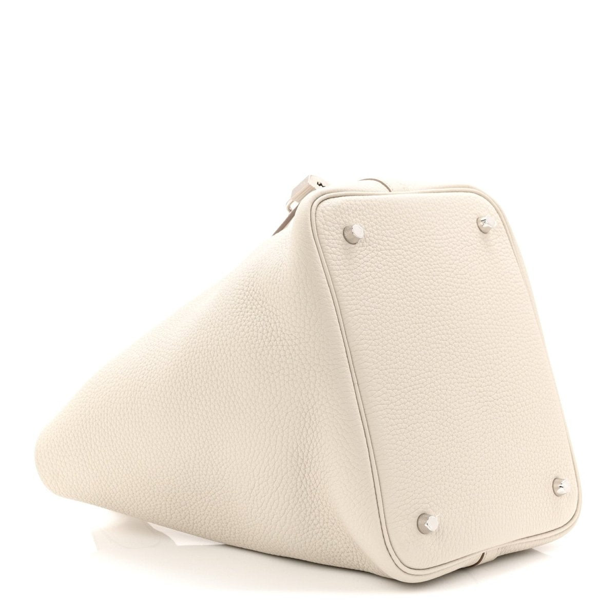 Picotin Lock 22mm Taurillon Clemence Leather Bucket Bag Beton - NEESTRA