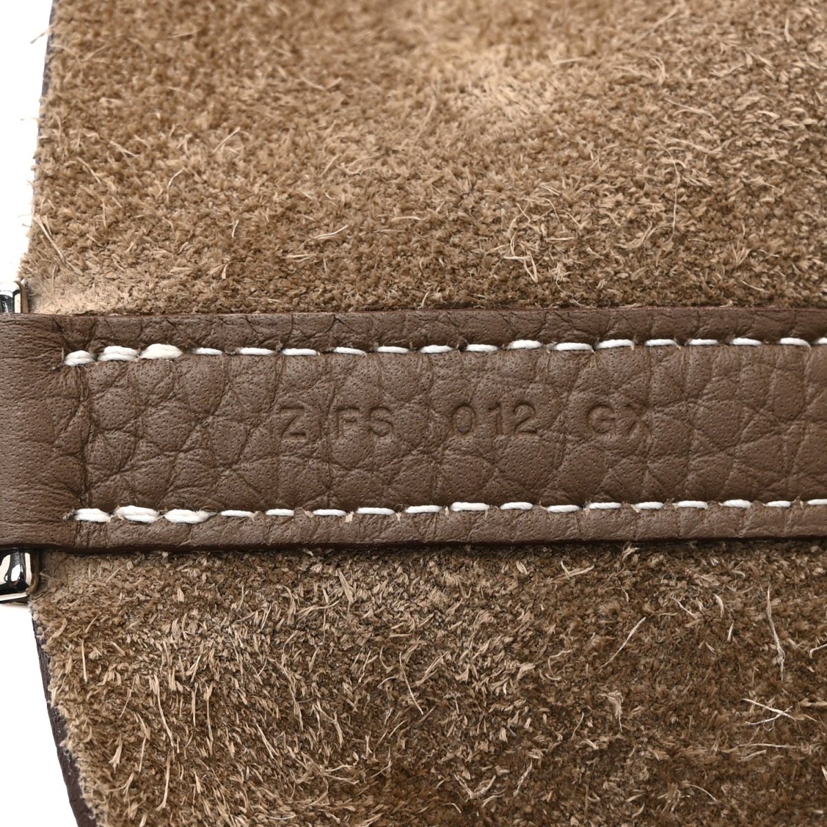 Picotin Lock Tote Bag Taurillon Clemence Leather 22cm Etoupe - NEESTRA