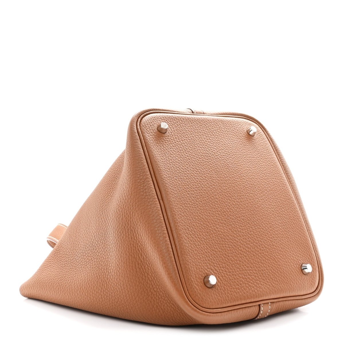 Picotin Lock Tote Bag Taurillon Clemence Leather 22cm Gold - NEESTRA