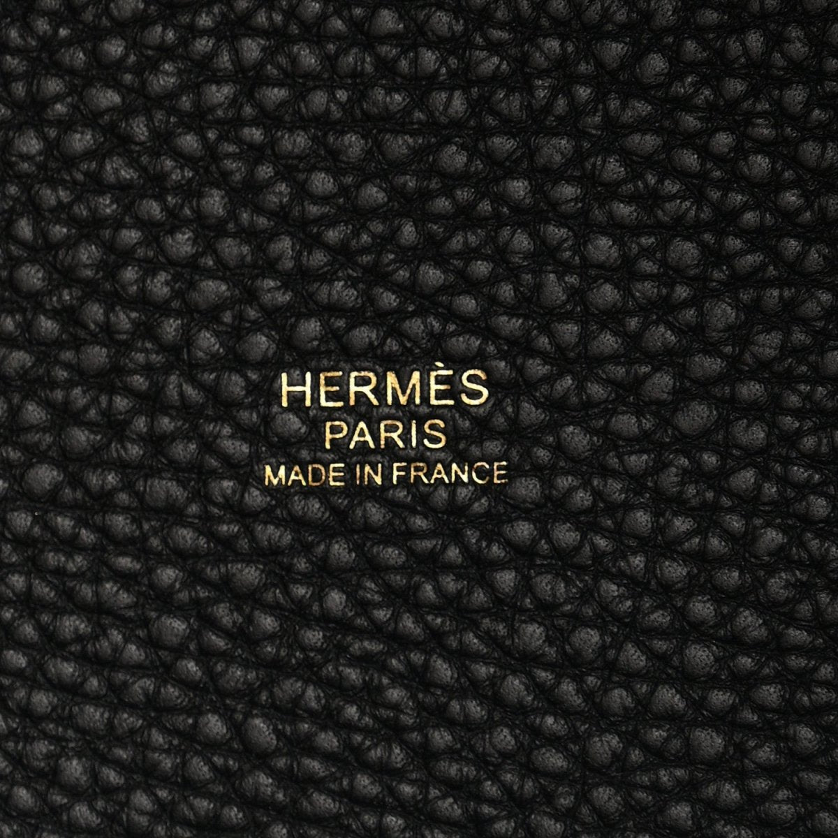 Taurillon Clemence Picotin Lock 22 MM Black Tote - NEESTRA