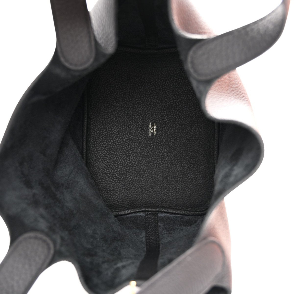 Taurillon Clemence Picotin Lock 22 MM Black Tote - NEESTRA