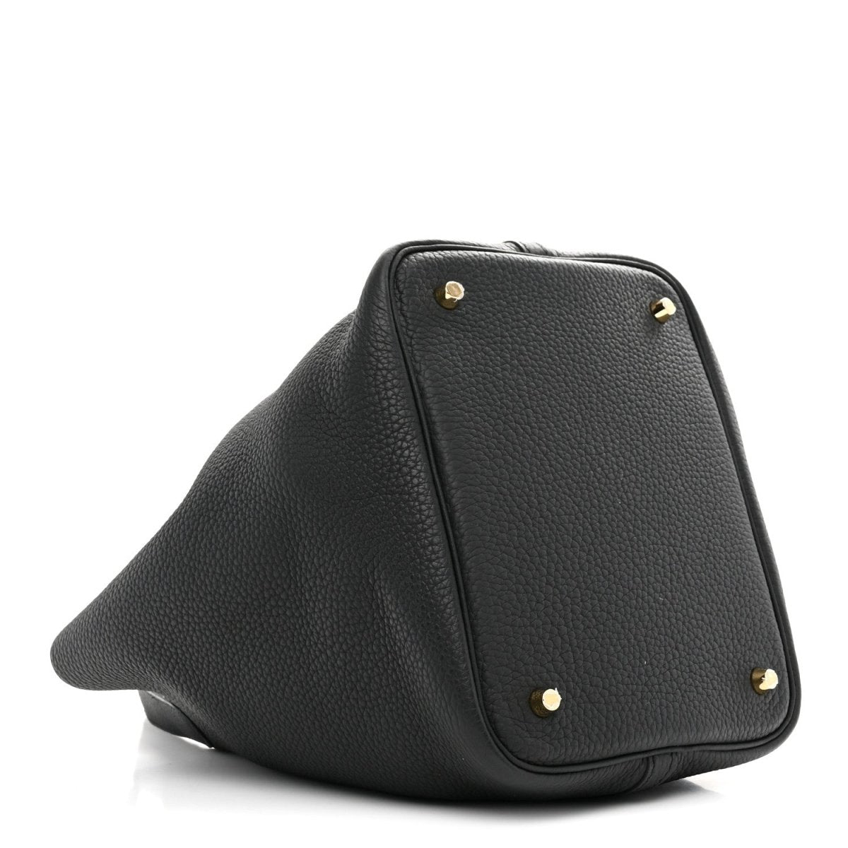 Taurillon Clemence Picotin Lock 22 MM Black Tote - NEESTRA