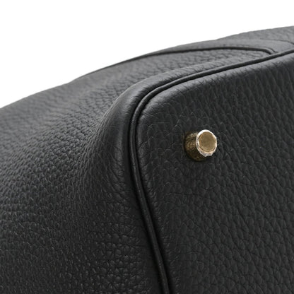 Taurillon Clemence Picotin Lock 22 MM Tote Black - NEESTRA