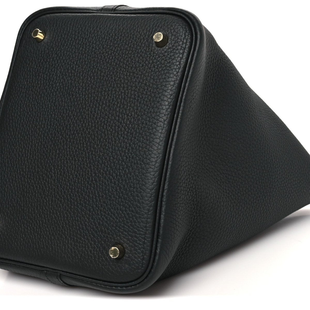 Taurillon Clemence Picotin Lock 22 MM Tote Black - NEESTRA