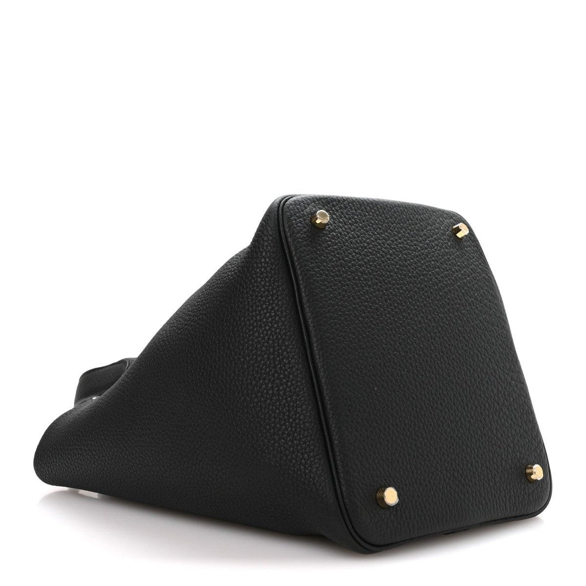 Taurillon Clemence Picotin Lock 22 MM Tote Black - NEESTRA