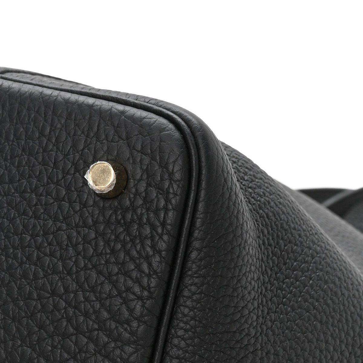 Taurillon Clemence Picotin Lock 22 MM Tote Black - NEESTRA