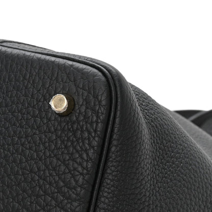 Taurillon Clemence Picotin Lock 22 MM Tote Black - NEESTRA
