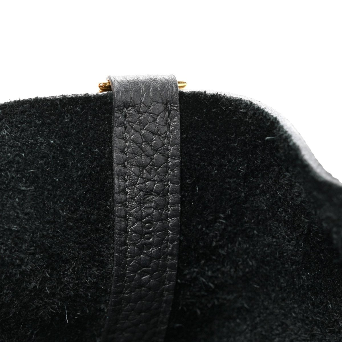 Taurillon Clemence Picotin Lock 22 MM Tote Black - NEESTRA