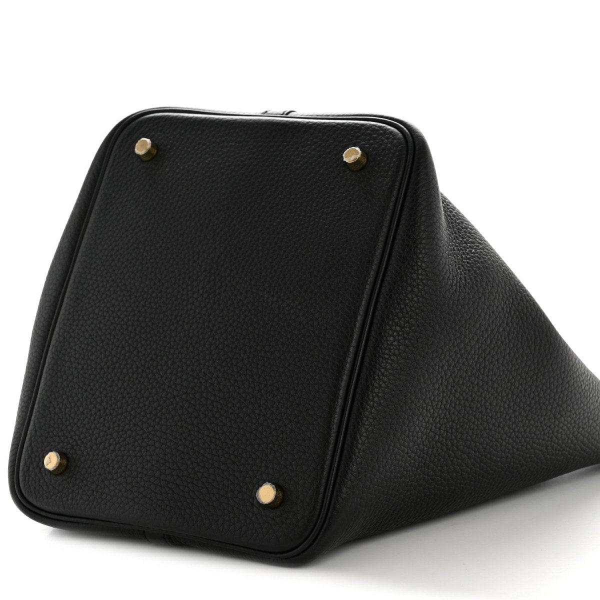 Taurillon Clemence Picotin Lock 22 MM Tote Black - NEESTRA