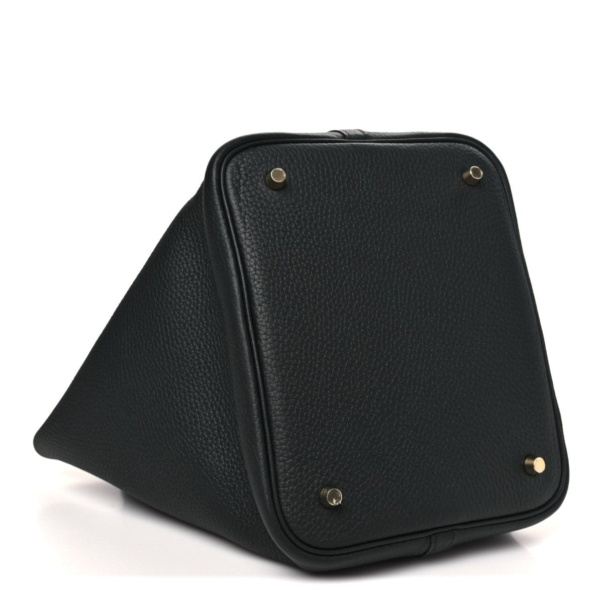 Taurillon Clemence Picotin Lock 22 MM Tote Black - NEESTRA