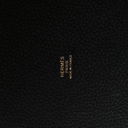 Taurillon Clemence Picotin Lock 22 MM Tote Black - NEESTRA