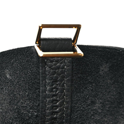 Taurillon Clemence Picotin Lock 22 MM Tote Black - NEESTRA