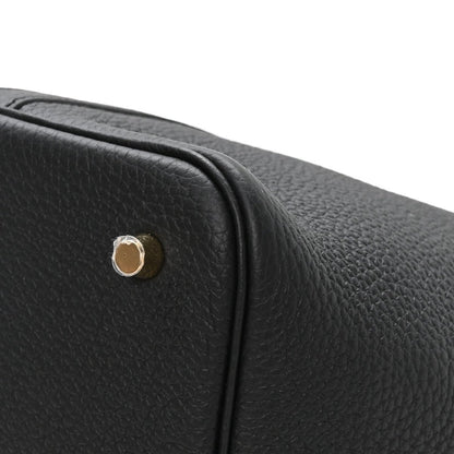 Taurillon Clemence Picotin Lock 22 MM Tote Black - NEESTRA