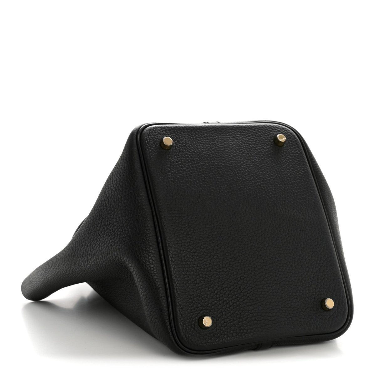Taurillon Clemence Picotin Lock 22 MM Tote Black - NEESTRA