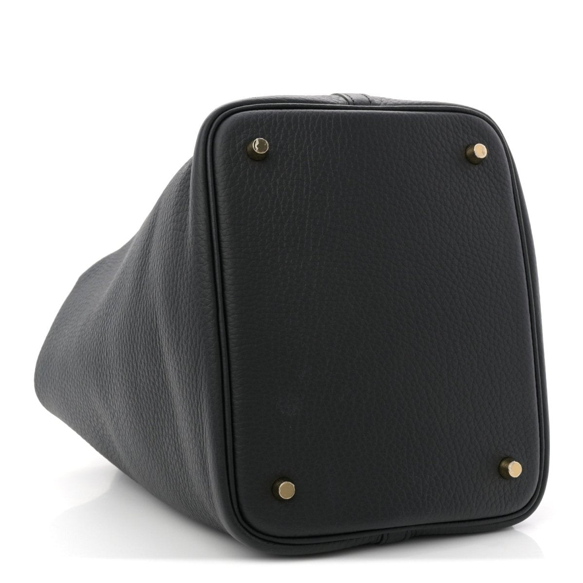 Taurillon Clemence Picotin Lock 22 MM Tote Black - NEESTRA