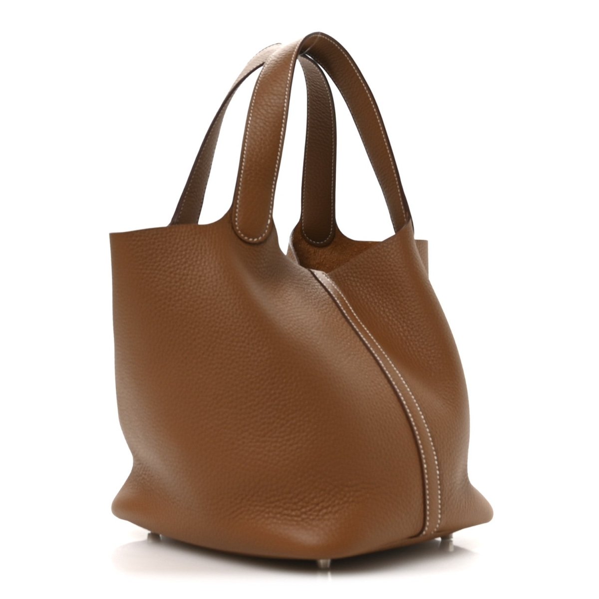Taurillon Clemence Picotin Lock 22 MM Tote Gold - NEESTRA