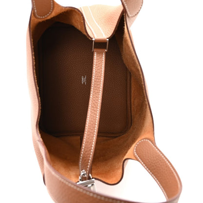 Taurillon Clemence Picotin Lock 22 MM Tote Gold - NEESTRA