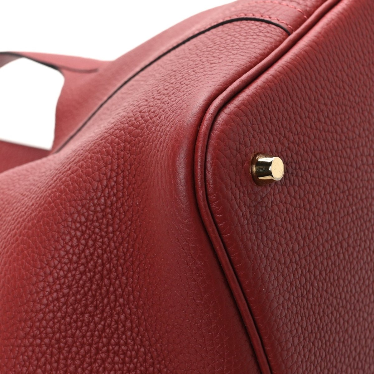 Taurillon Clemence Picotin Lock 22 MM Tote Rouge H - NEESTRA