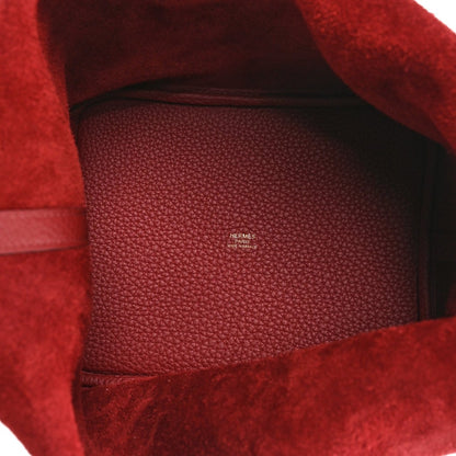 Taurillon Clemence Picotin Lock 22 MM Tote Rouge H - NEESTRA