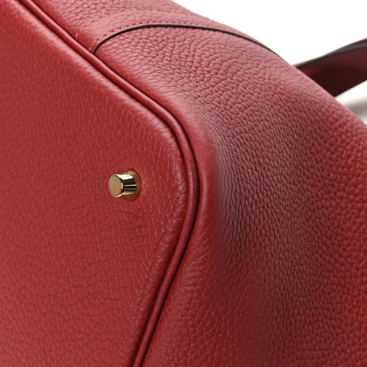 Taurillon Clemence Picotin Lock 22 MM Tote Rouge H - NEESTRA