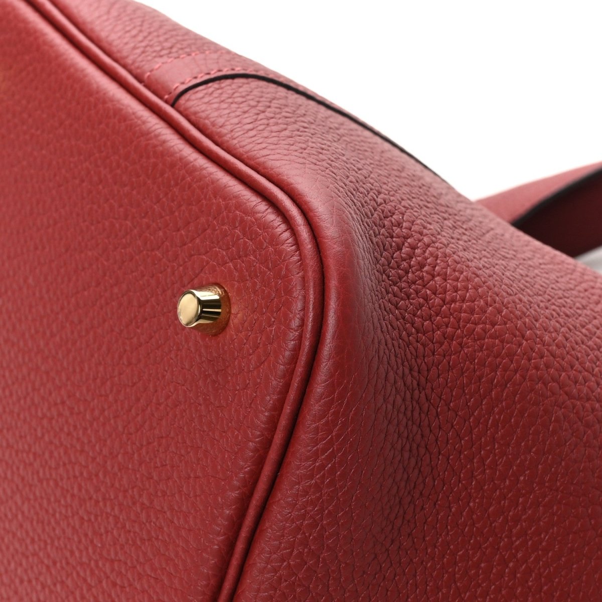 Taurillon Clemence Picotin Lock 22 MM Tote Rouge H - NEESTRA