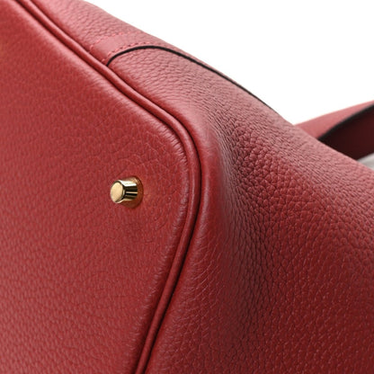Taurillon Clemence Picotin Lock 22 MM Tote Rouge H - NEESTRA