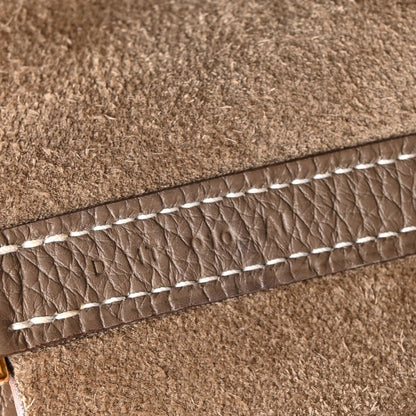 Taurillon Clemence Picotin Lock 22 MM Tote Taupe - NEESTRA