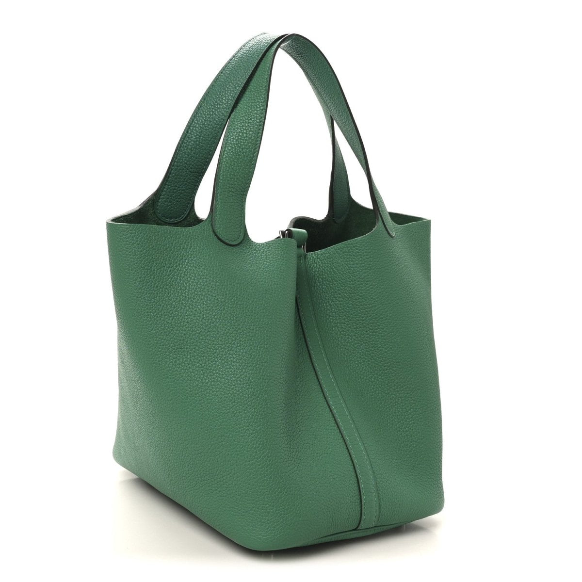 Taurillon Clemence Picotin Lock 22 MM Tote Vert Jade - NEESTRA