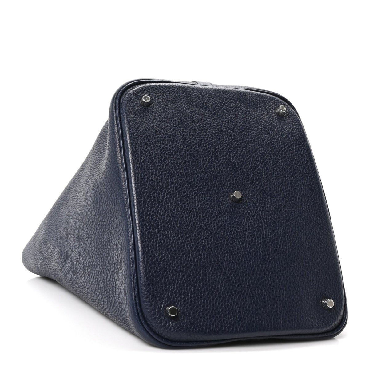 Taurillon Clemence Picotin Lock 26 GM Tote Bleu Nuit - NEESTRA