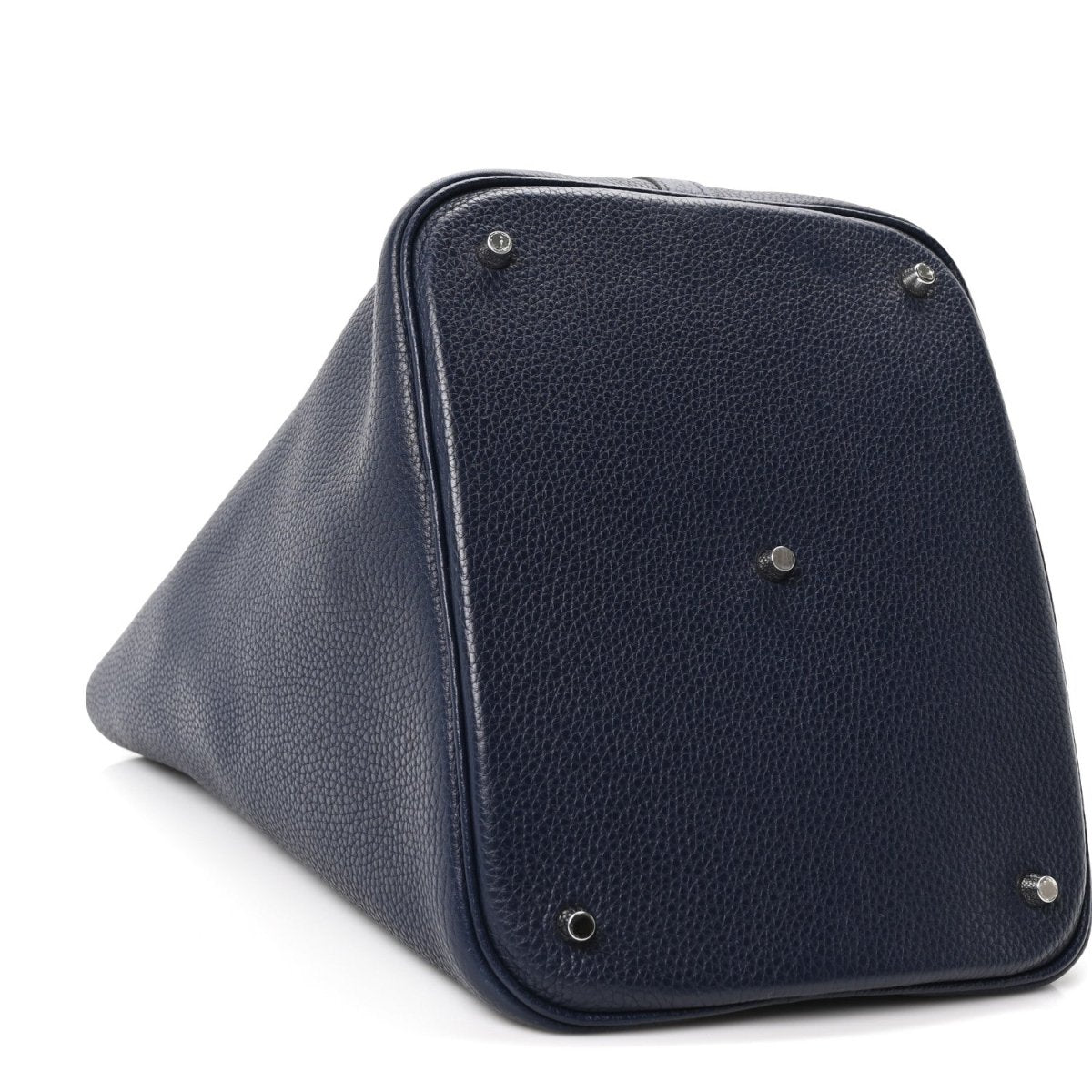 Taurillon Clemence Picotin Lock 26 GM Tote Bleu Nuit - NEESTRA