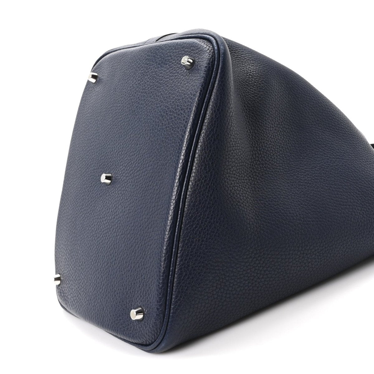Taurillon Clemence Picotin Lock 26 GM Tote Bleu Nuit - NEESTRA
