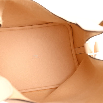 Taurillon Clemence Picotin Lock Bucket Bag 22mm Nata - NEESTRA