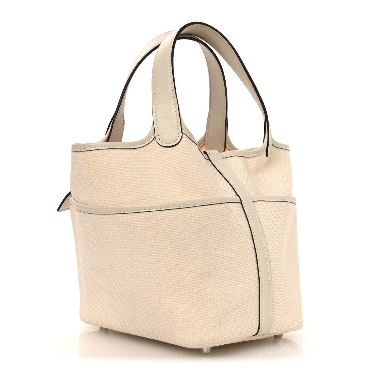 Toile Goeland Swift Cargo Picotin Lock 18 Cream White Tote - NEESTRA